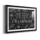 Merry Christmas Chalkboard - Modern Framed Art Print