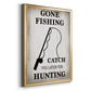 Gone Fishing - Modern Framed Canvas Print
