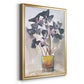 Oxalis in Vase II - Modern Framed Canvas Print