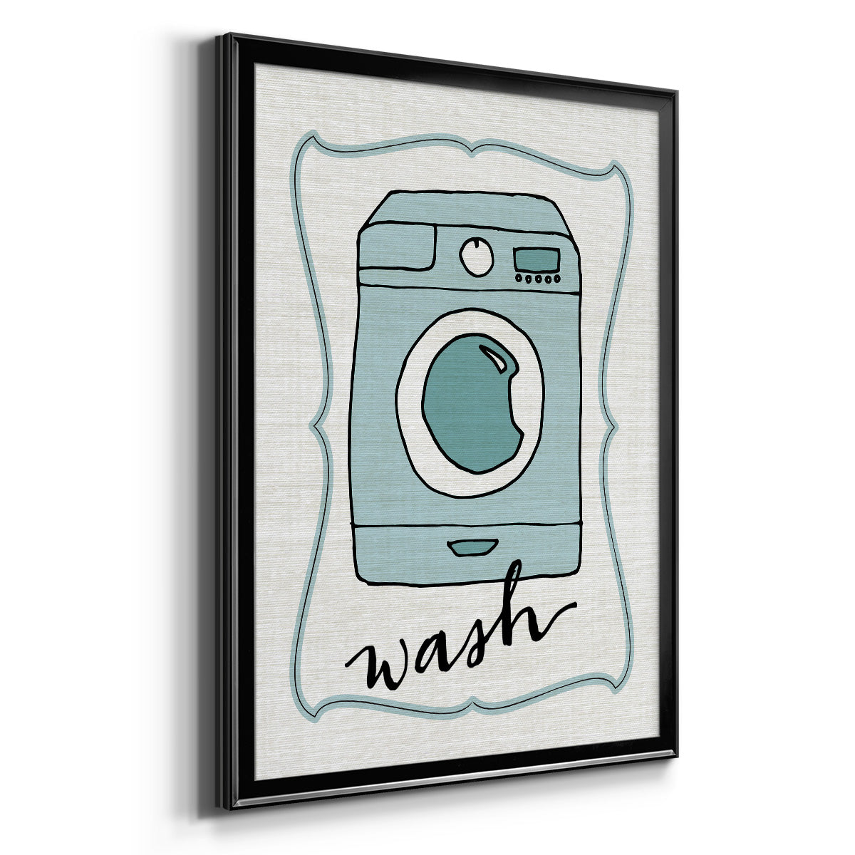 Wash - Modern Framed Canvas Print
