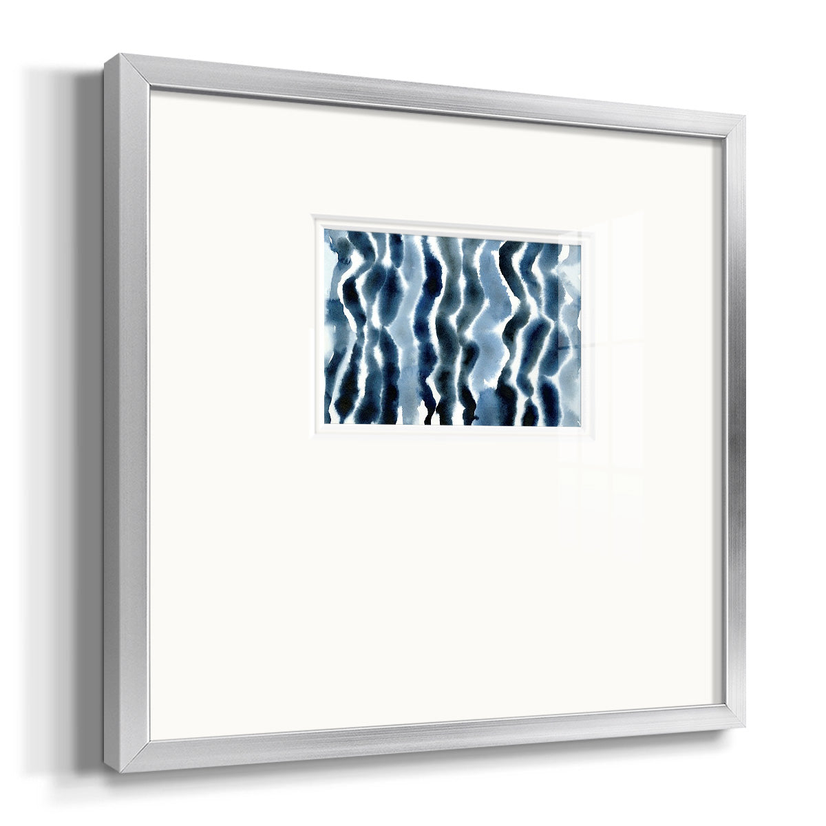 True Blue Wave I Premium Framed Print Double Matboard