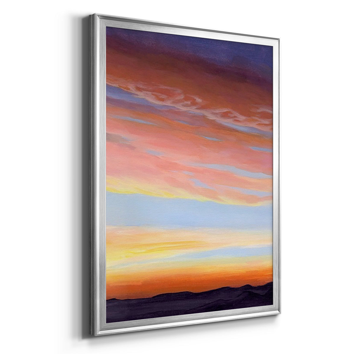 Ignited Dusk II - Modern Framed Canvas Print