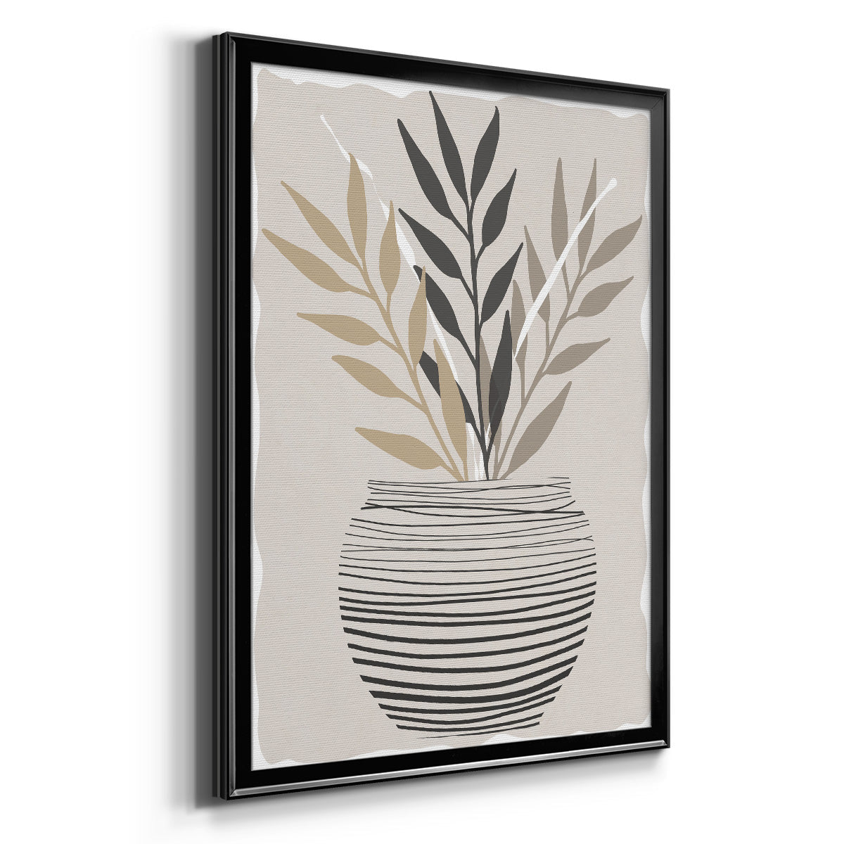 Palm Arrangement I - Modern Framed Canvas Print