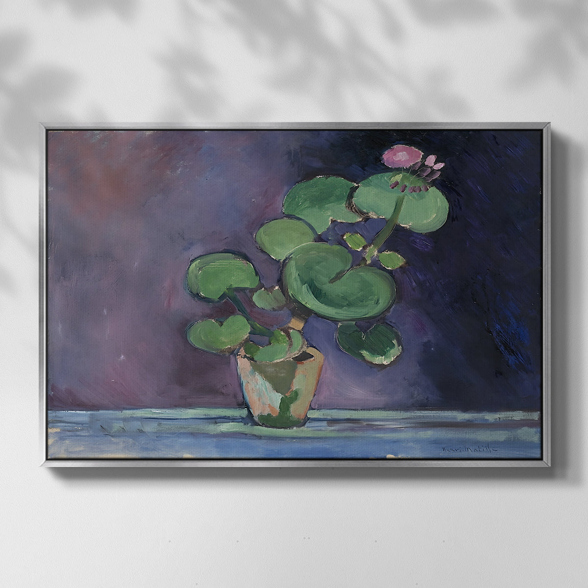Geranium, 1909 - Floater Framed Canvas Print