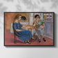 Domino Players, 1921 - Floater Framed Canvas Print