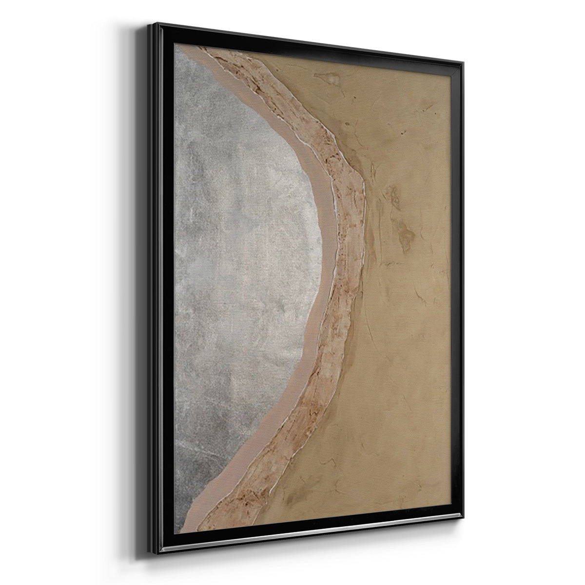 Silver Lake I - Modern Framed Canvas Print