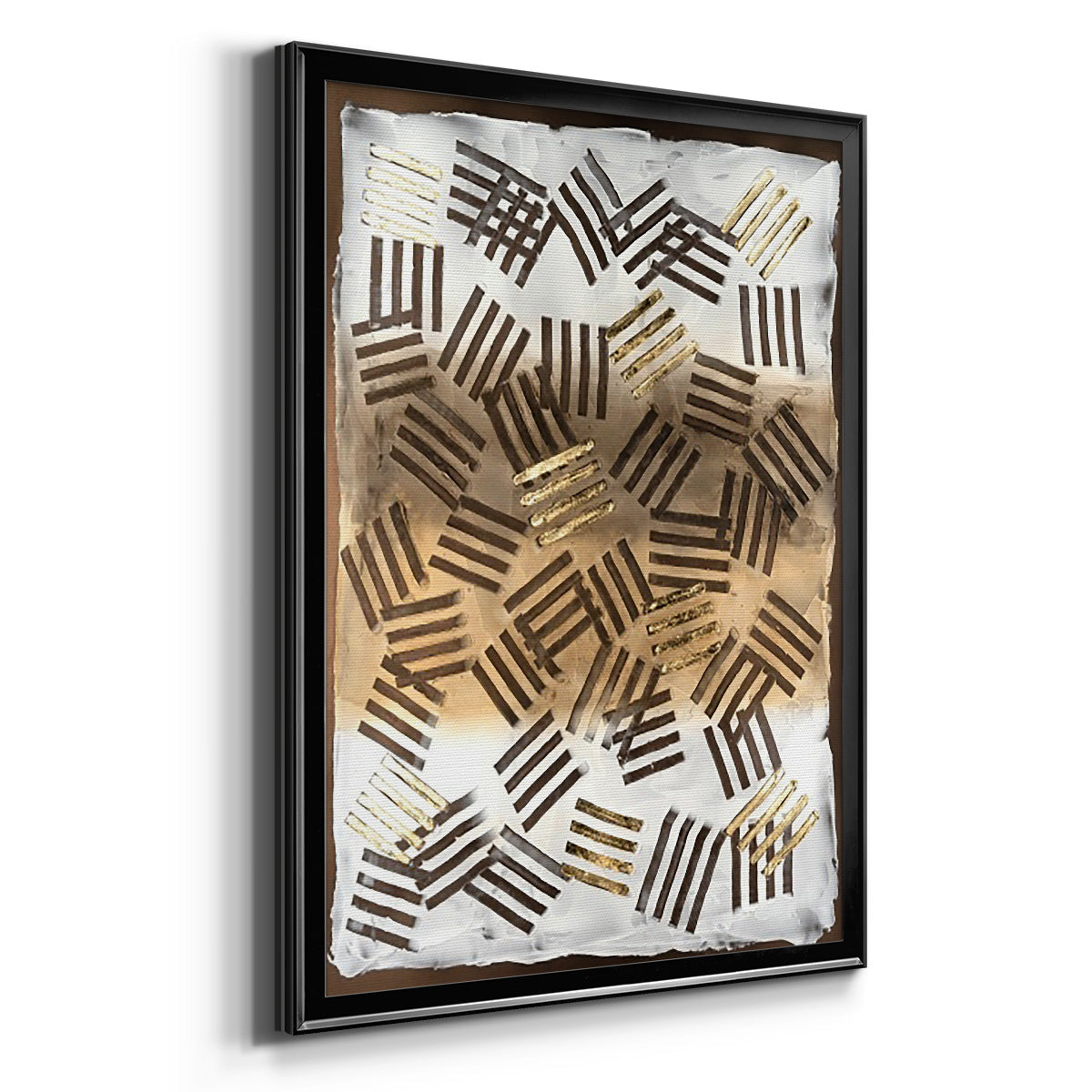 Raffia Palm II - Modern Framed Canvas Print
