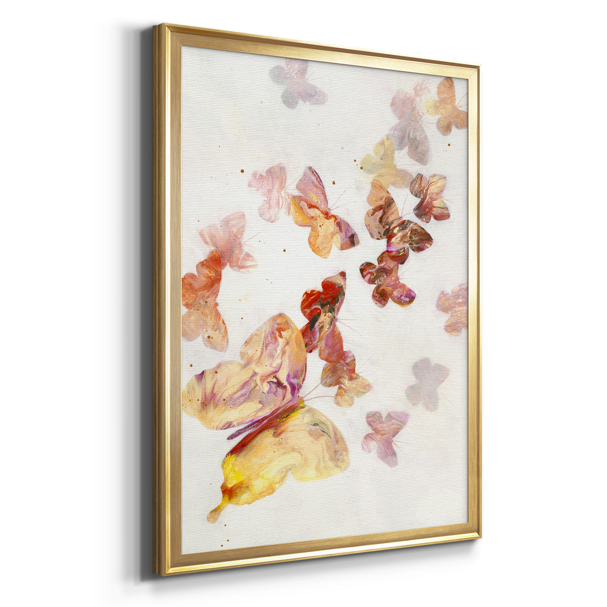All A Flutter - Modern Framed Canvas Print