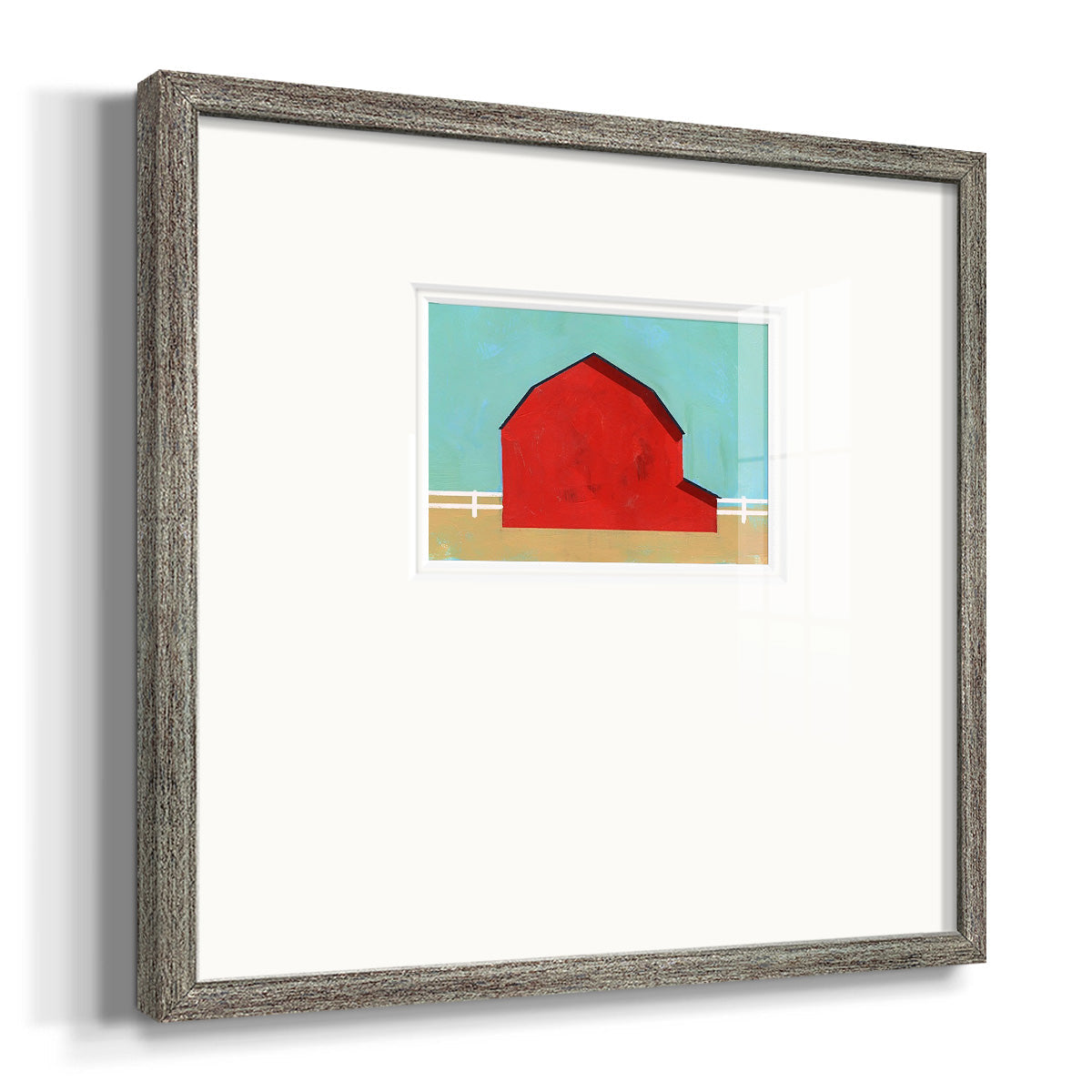 Big Red One I Premium Framed Print Double Matboard