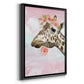 Floral Fun II - Modern Framed Canvas Print