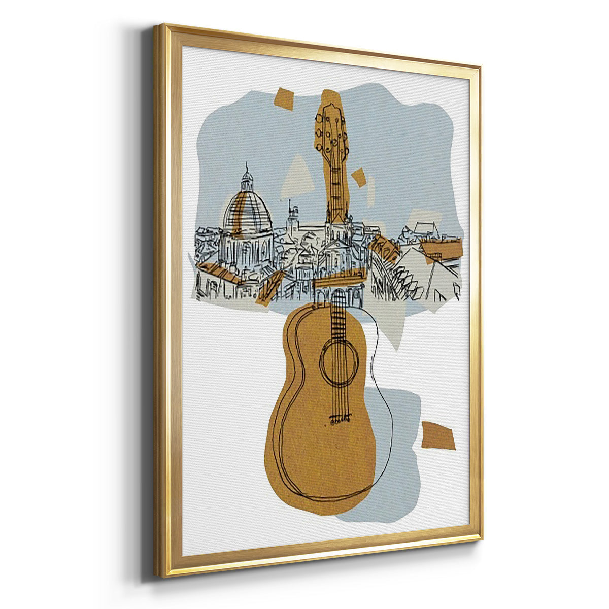 Rehearsal III - Modern Framed Canvas Print