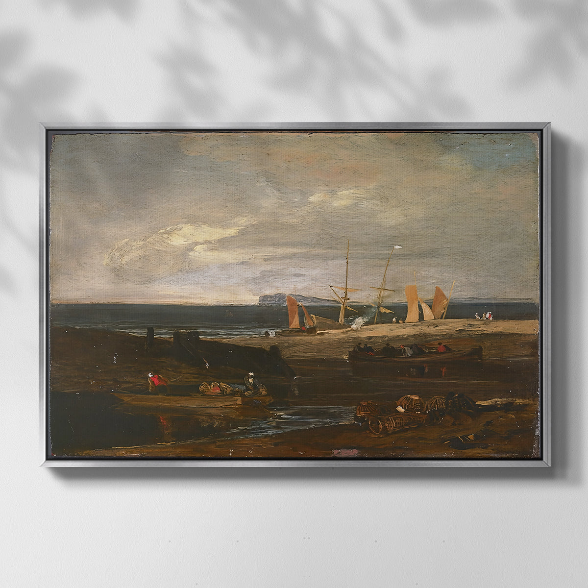 A Scene on the English Coast, c. 1798 - Floater Framed Canvas Print