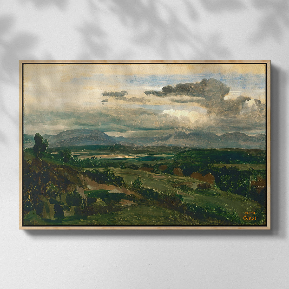 Civita Castellana, c. 1860s - Floater Framed Canvas Print