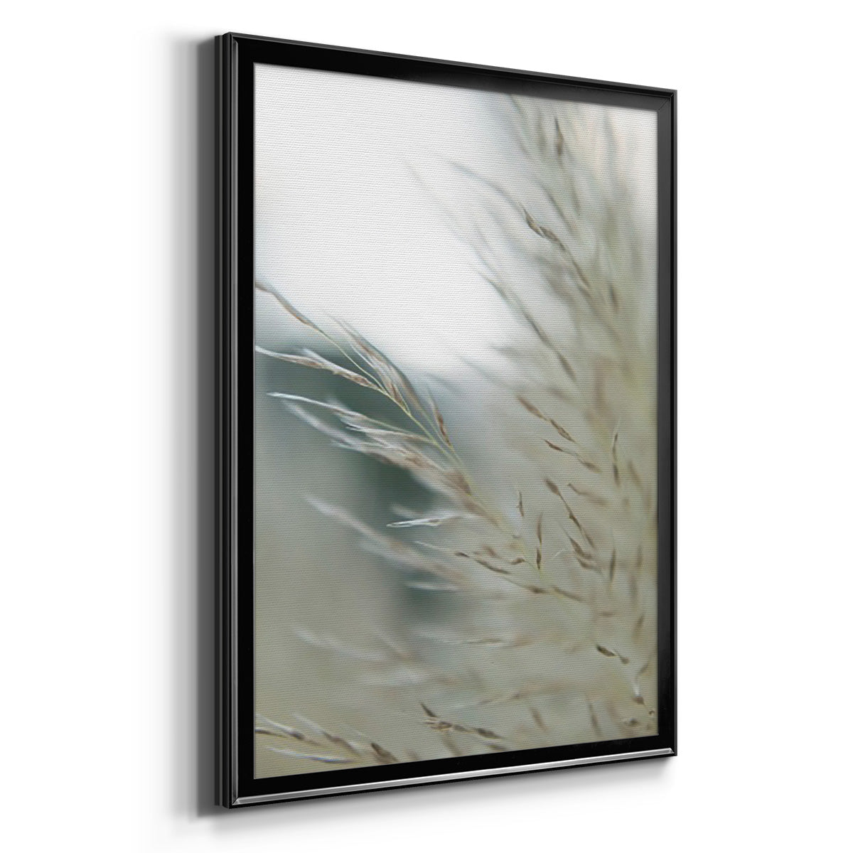 Subtle Grasses II - Modern Framed Canvas Print