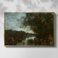 Souvenir of the Environs of Lake Nemi, 1865 - Floater Framed Canvas Print