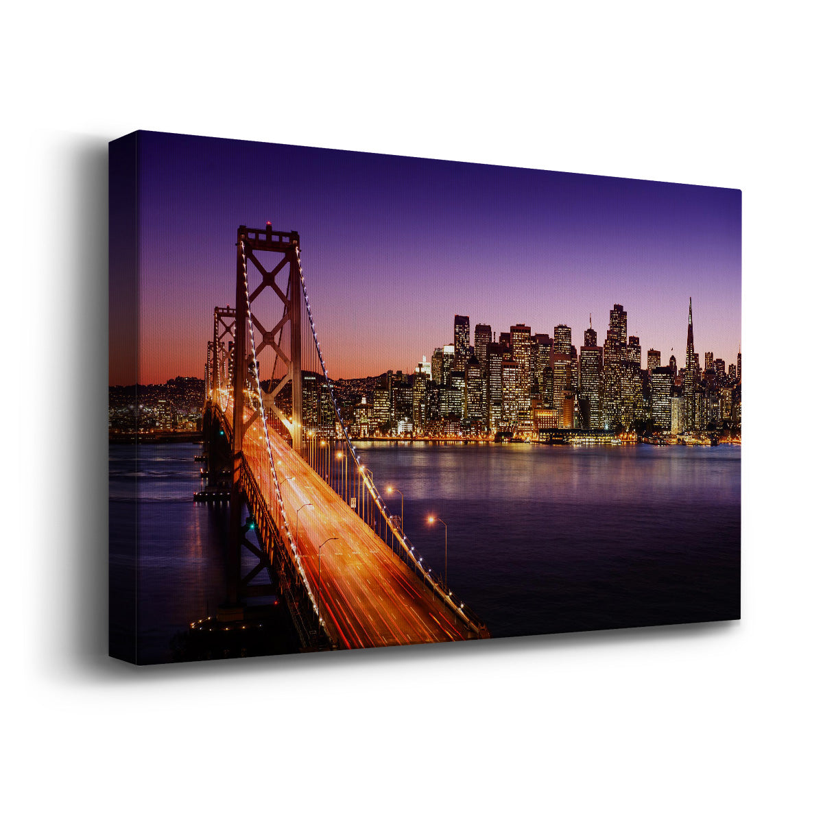 Bay Bridge at Sunset - San Francisco - Canvas Art Print