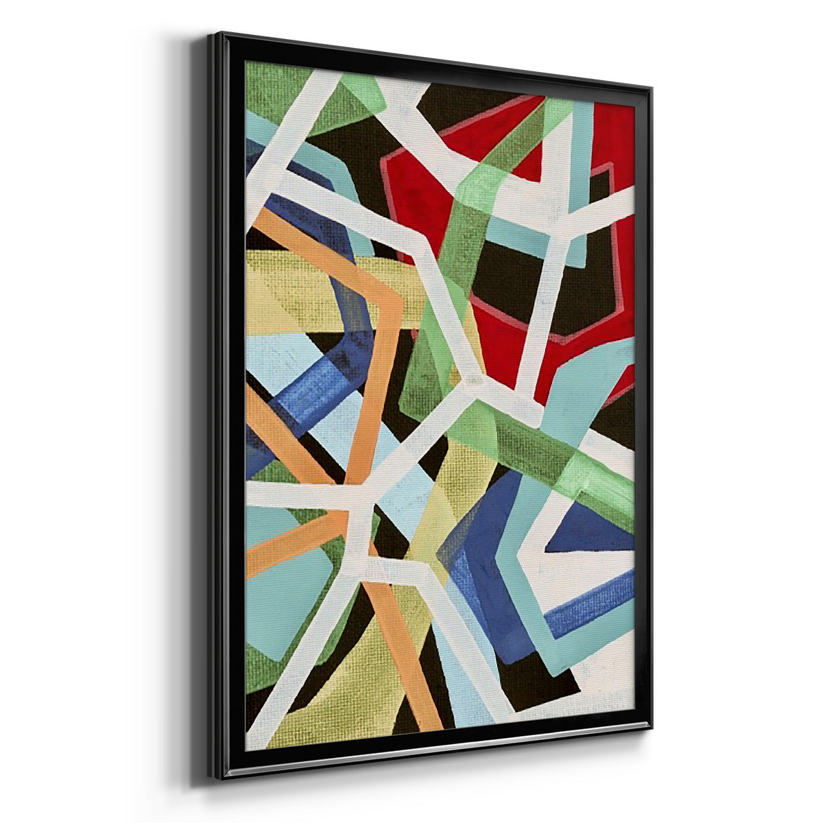 Magnetic Color I - Modern Framed Canvas Print