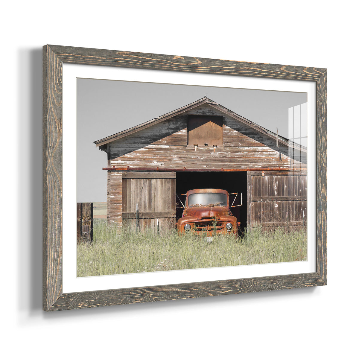 Vintage Ride - Barnwood Framed Art Print
