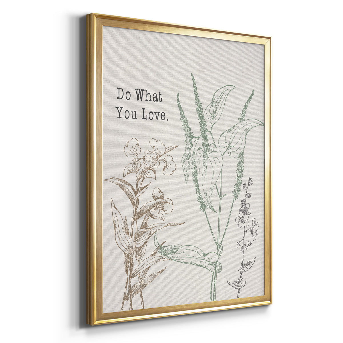 Do What You Love - Modern Framed Canvas Print