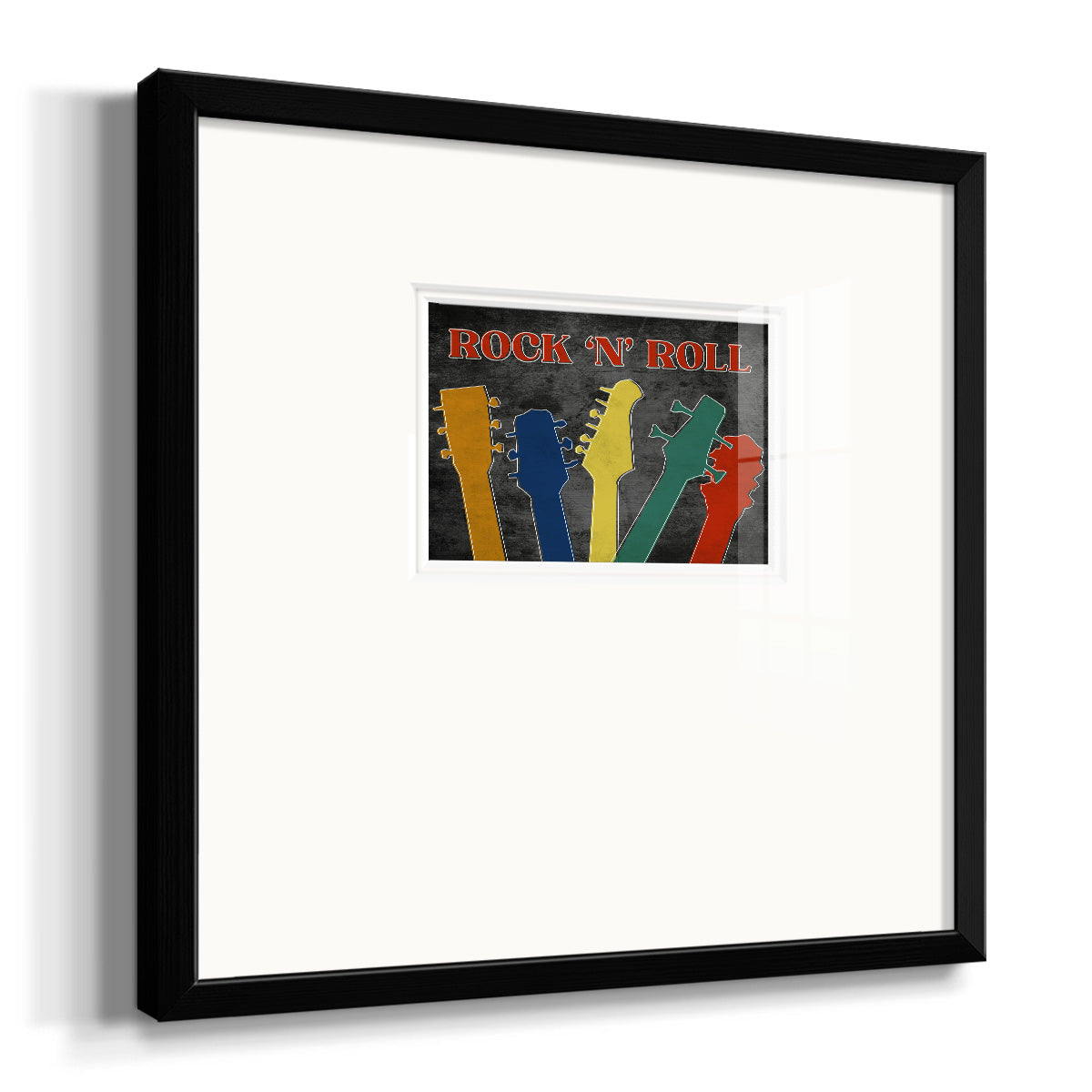 Rock and Roll Premium Framed Print Double Matboard