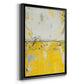 Yellow Bound - Modern Framed Canvas Print