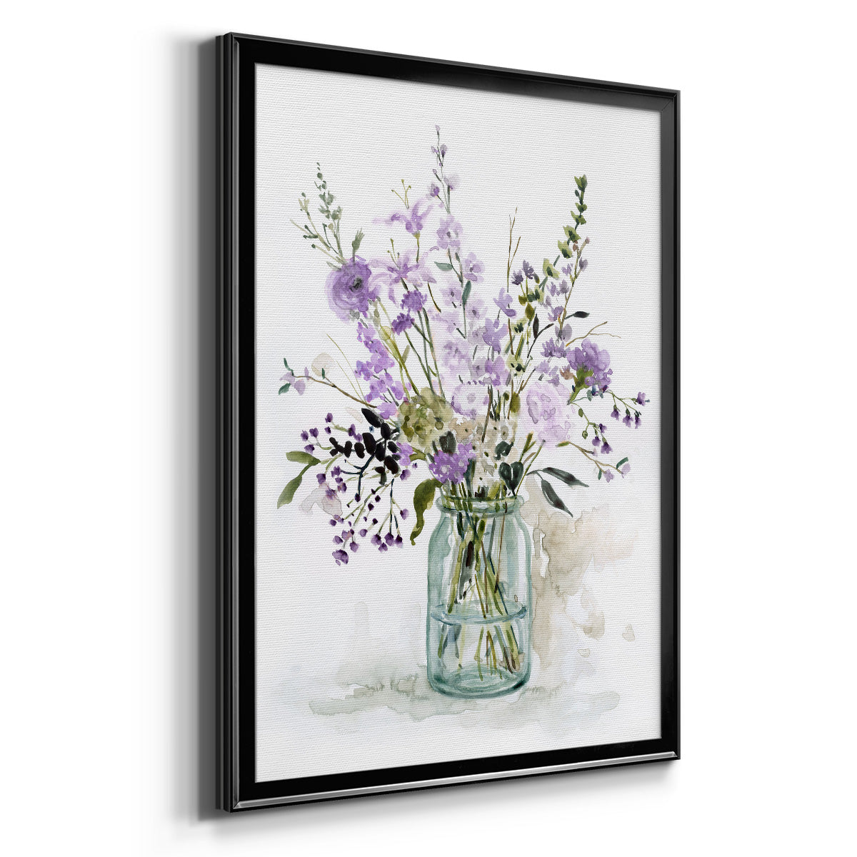 Purple Passion II - Modern Framed Canvas Print