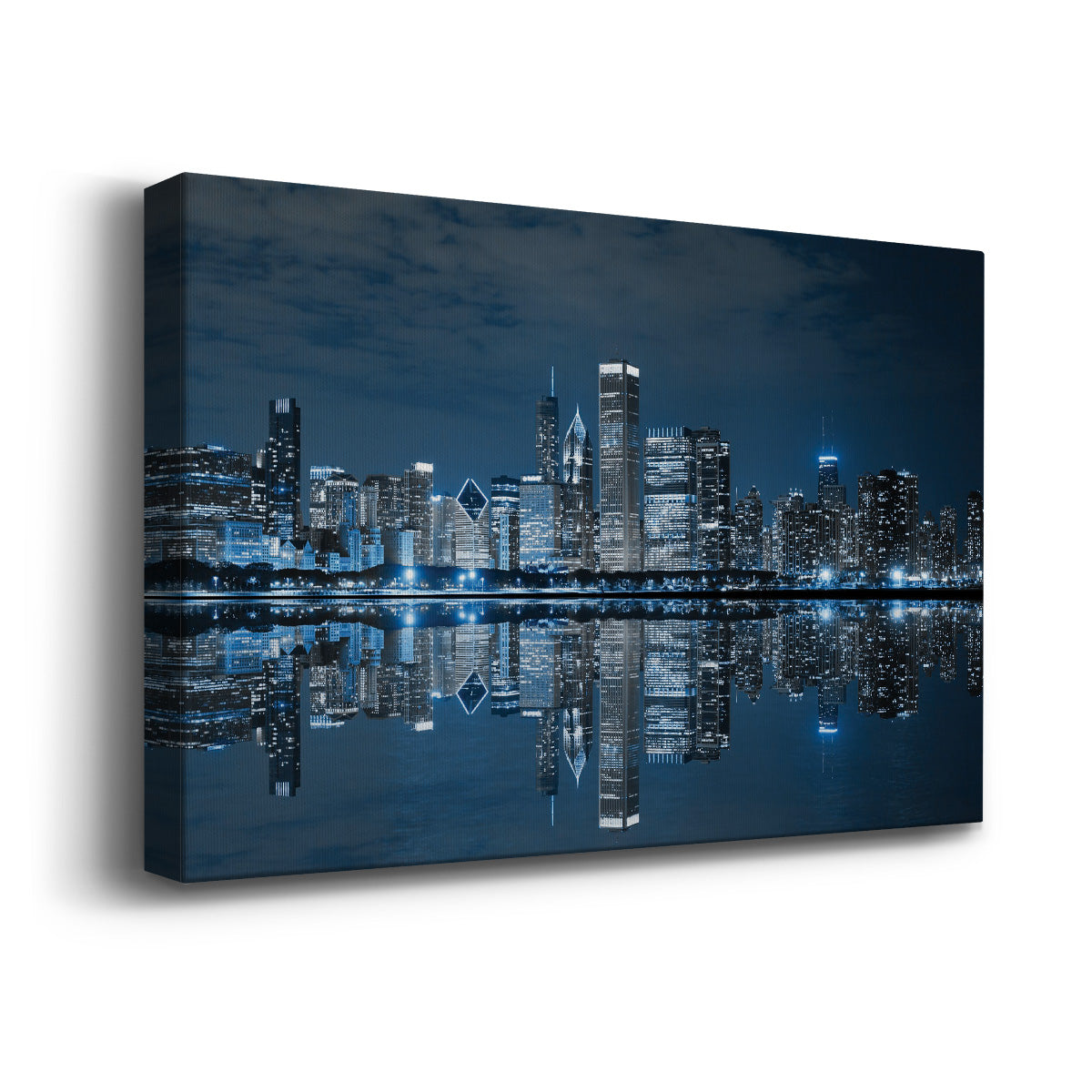 Chicago At Night - Canvas Art Print