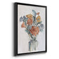 Watercolor Floral Arrangement I - Modern Framed Canvas Print