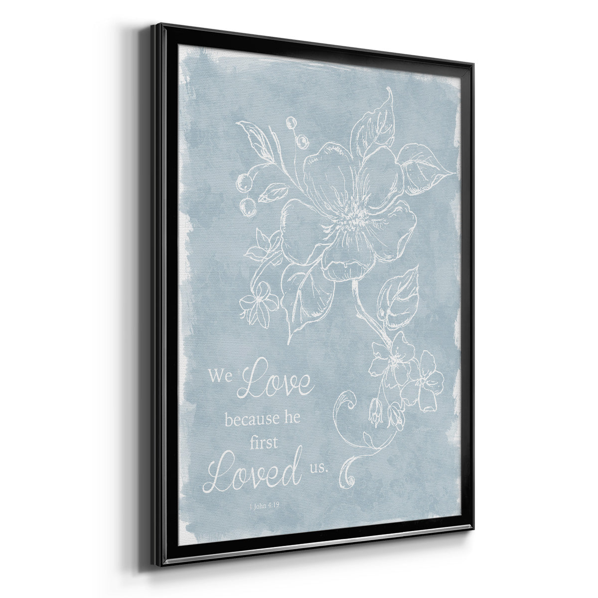 Loved Us First - Modern Framed Canvas Print