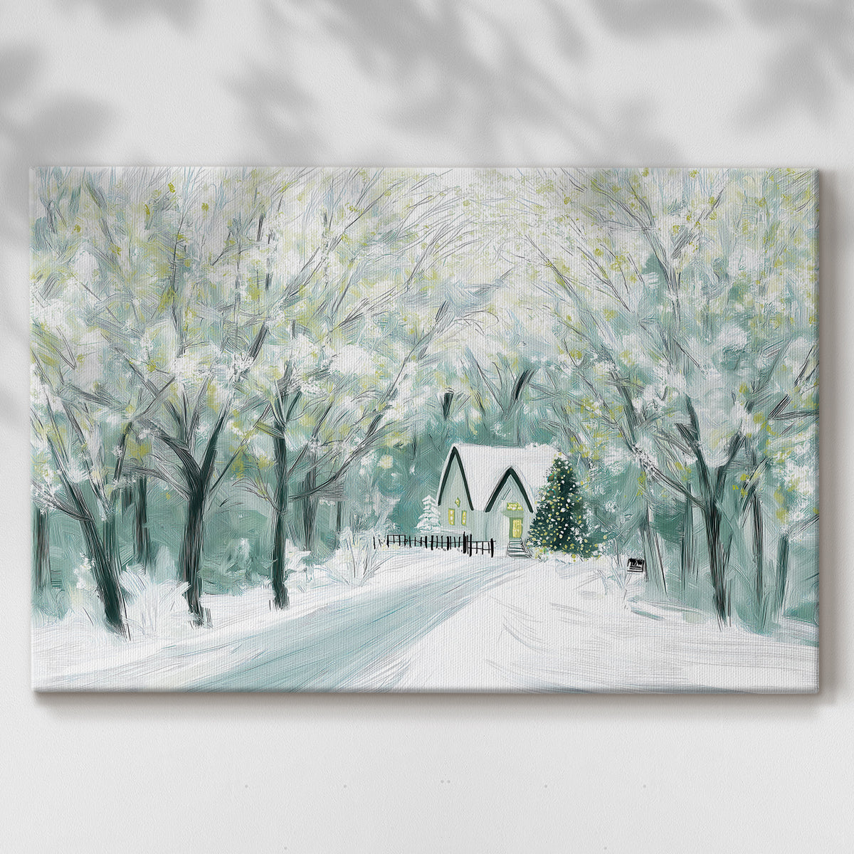 Eve of Snowwhite Midwinter - Canvas Art Print