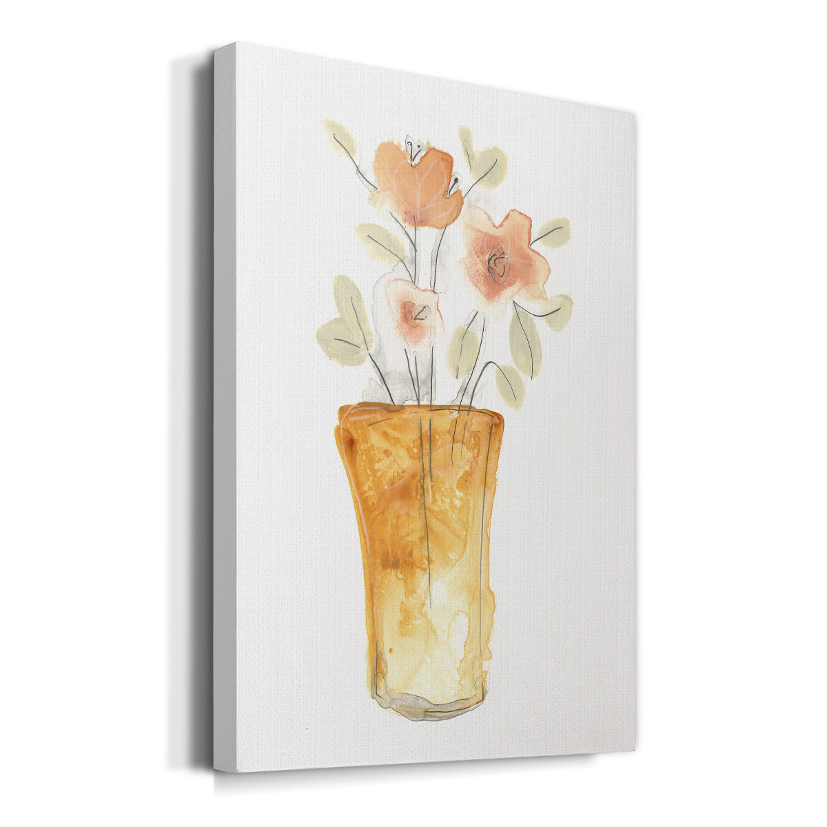 Blossom Pop Study I Premium Gallery Wrapped Canvas - Ready to Hang