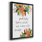 Illustrated Impressions II - Modern Framed Canvas Print