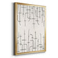 Vertical Arrangement I - Modern Framed Canvas Print