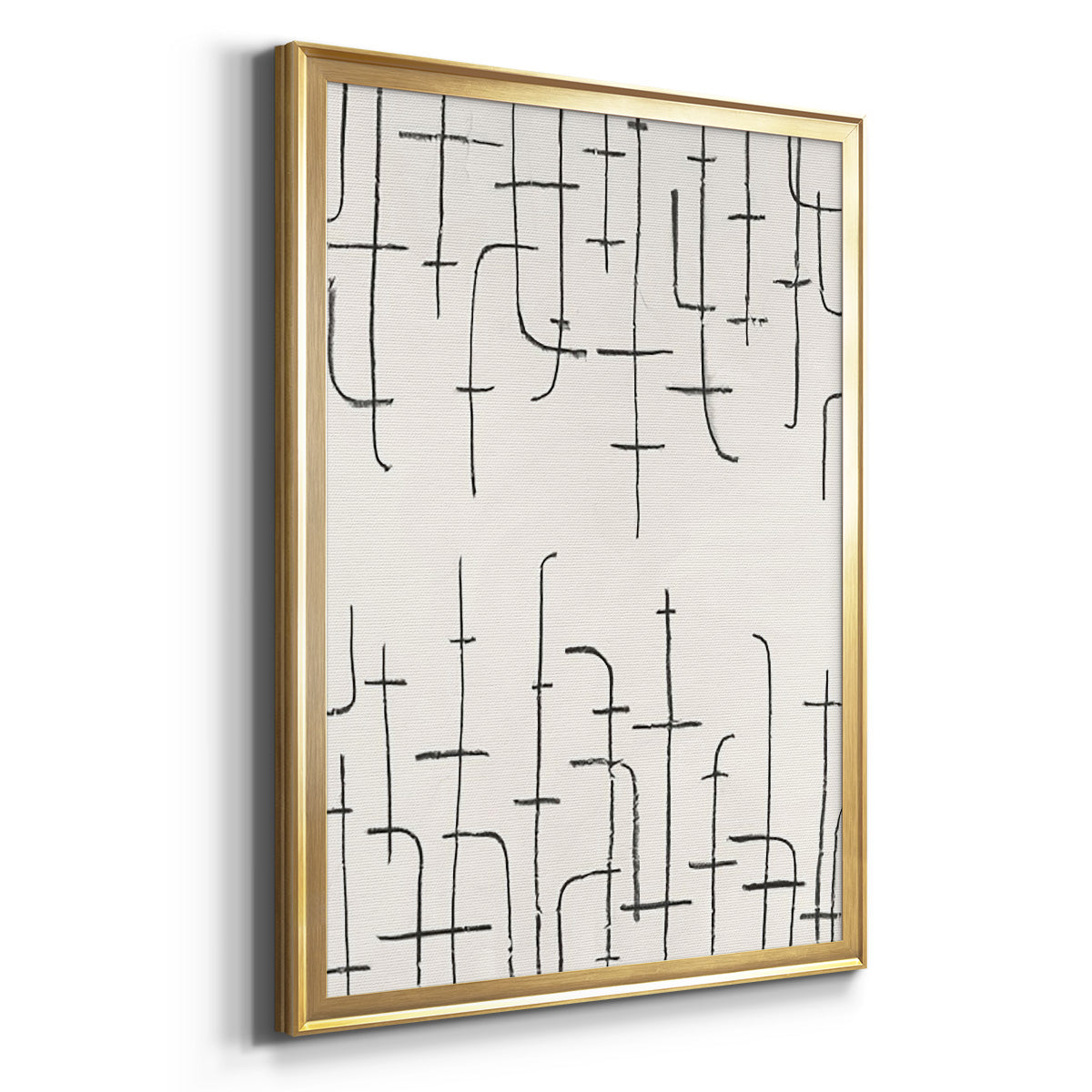 Vertical Arrangement I - Modern Framed Canvas Print