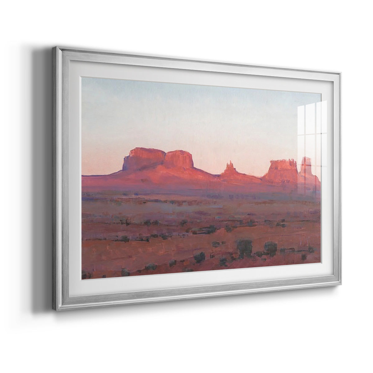 Red Rocks at Dusk II - Modern Framed Art Print