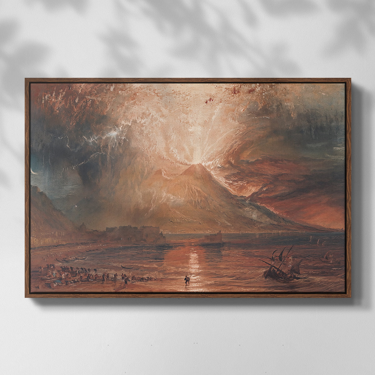 Vesuvius in Eruption, c. 1817 - Floater Framed Canvas Print