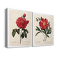 Red Botanical III Premium Gallery Wrapped Canvas - Ready to Hang - Set of 2 - 8 x 12 Each