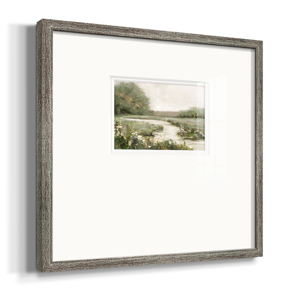 Quiet Path - Double Matboard Framed Print