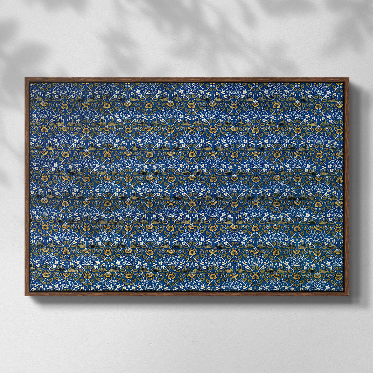 Eyebright, Green and Yellow Design, c. 1883 - Floater Framed Canvas Print