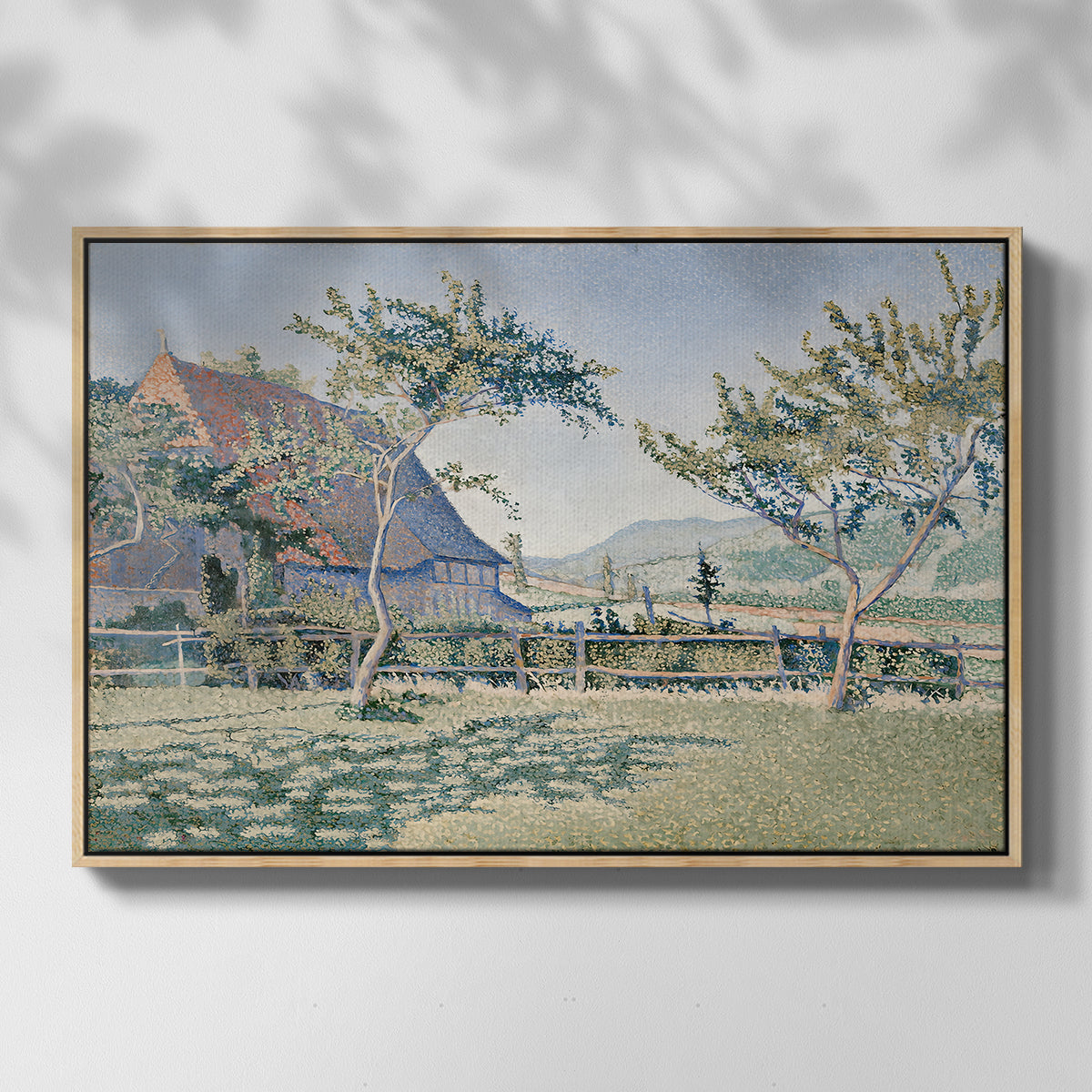Comblat-le-Château, the Meadow, Opus 161, 1887 - Floater Framed Canvas Print