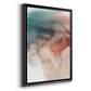 Red Ochre Abstract III - Modern Framed Canvas Print