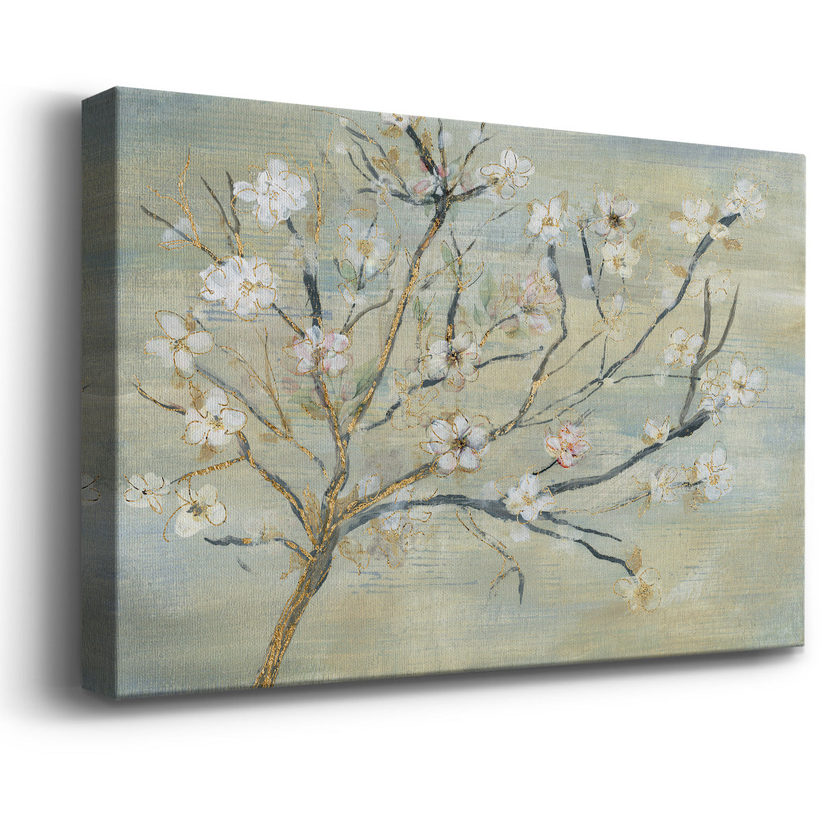 Blossoms & Spring Rain Premium Gallery Wrapped Canvas - Ready to Hang