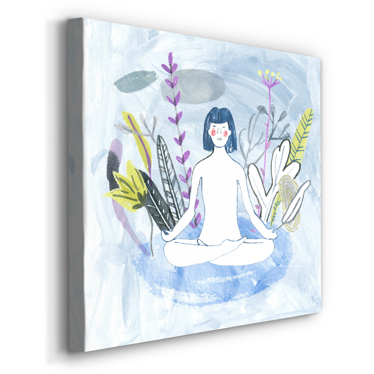 Meditation Garden Yoga III - Canvas Art Print