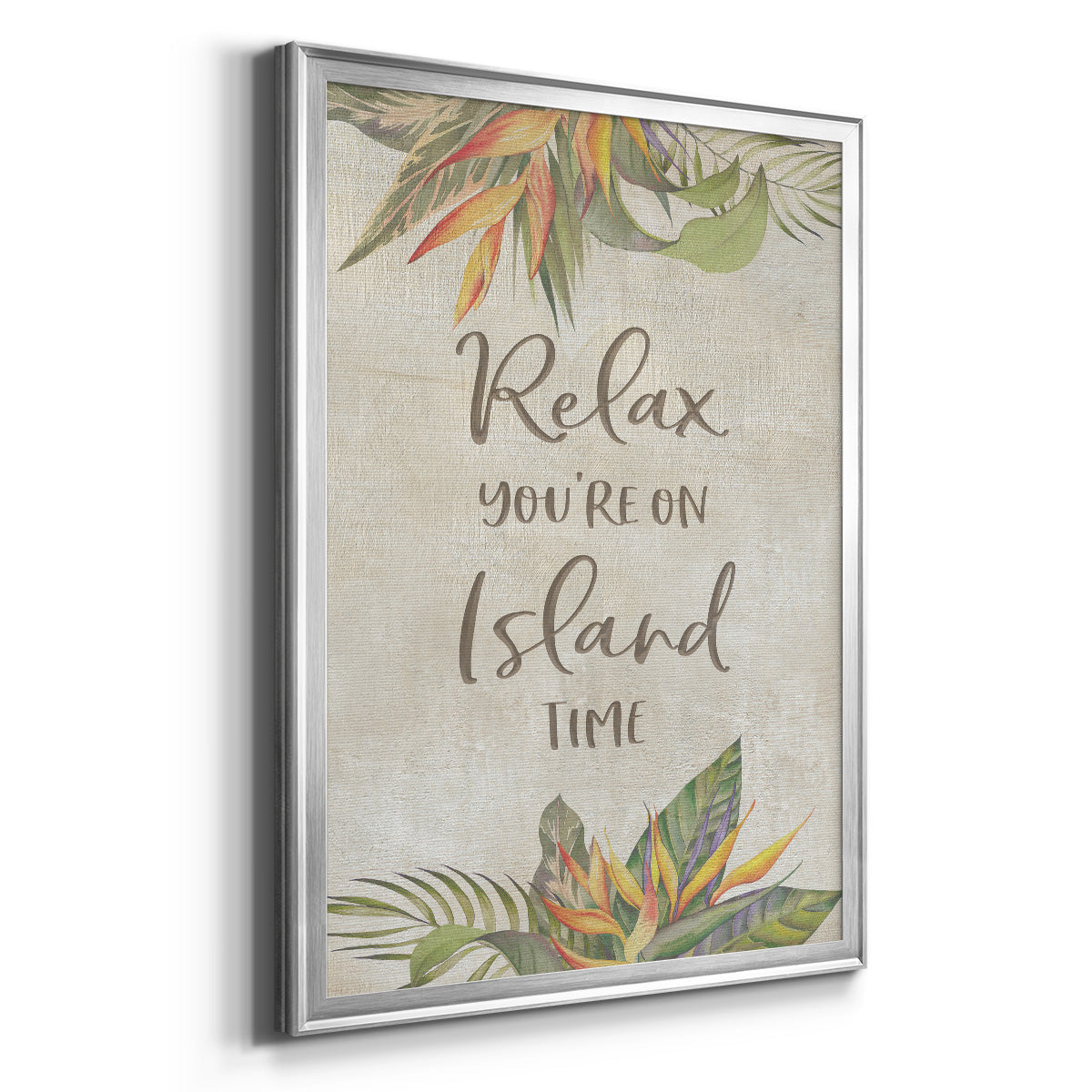 You're On Island Time - Modern Framed Canvas Print