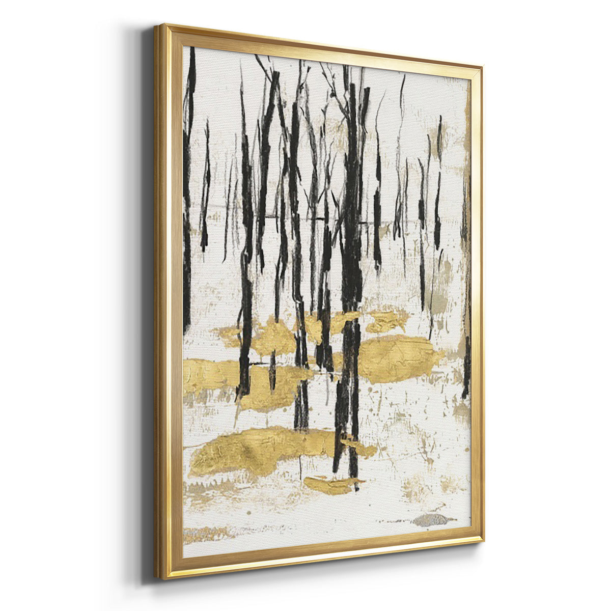 Gilded Winter I - Modern Framed Canvas Print