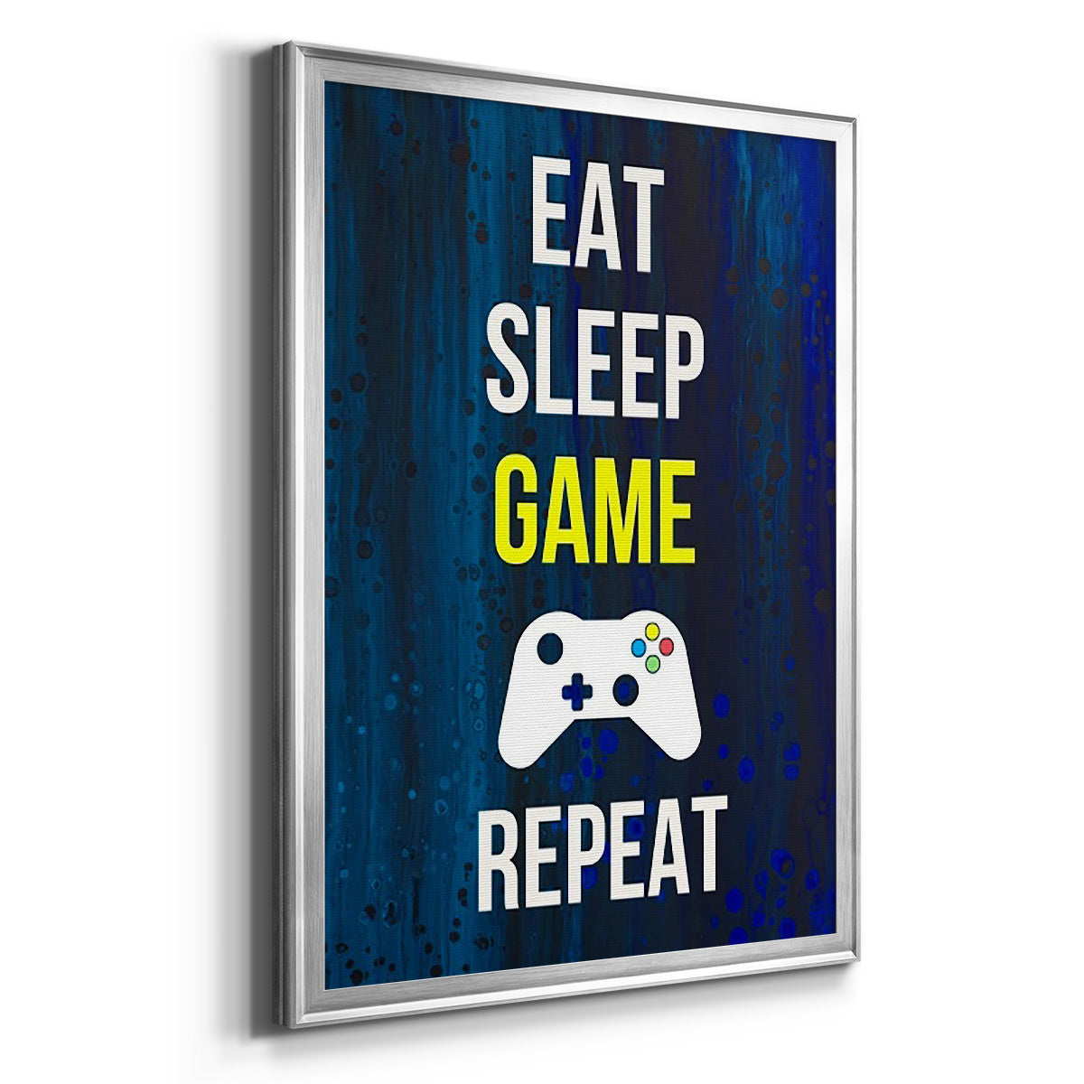 Gamer at Play V - Modern Framed Canvas Print
