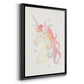 Sweet Unicorn I - Modern Framed Canvas Print