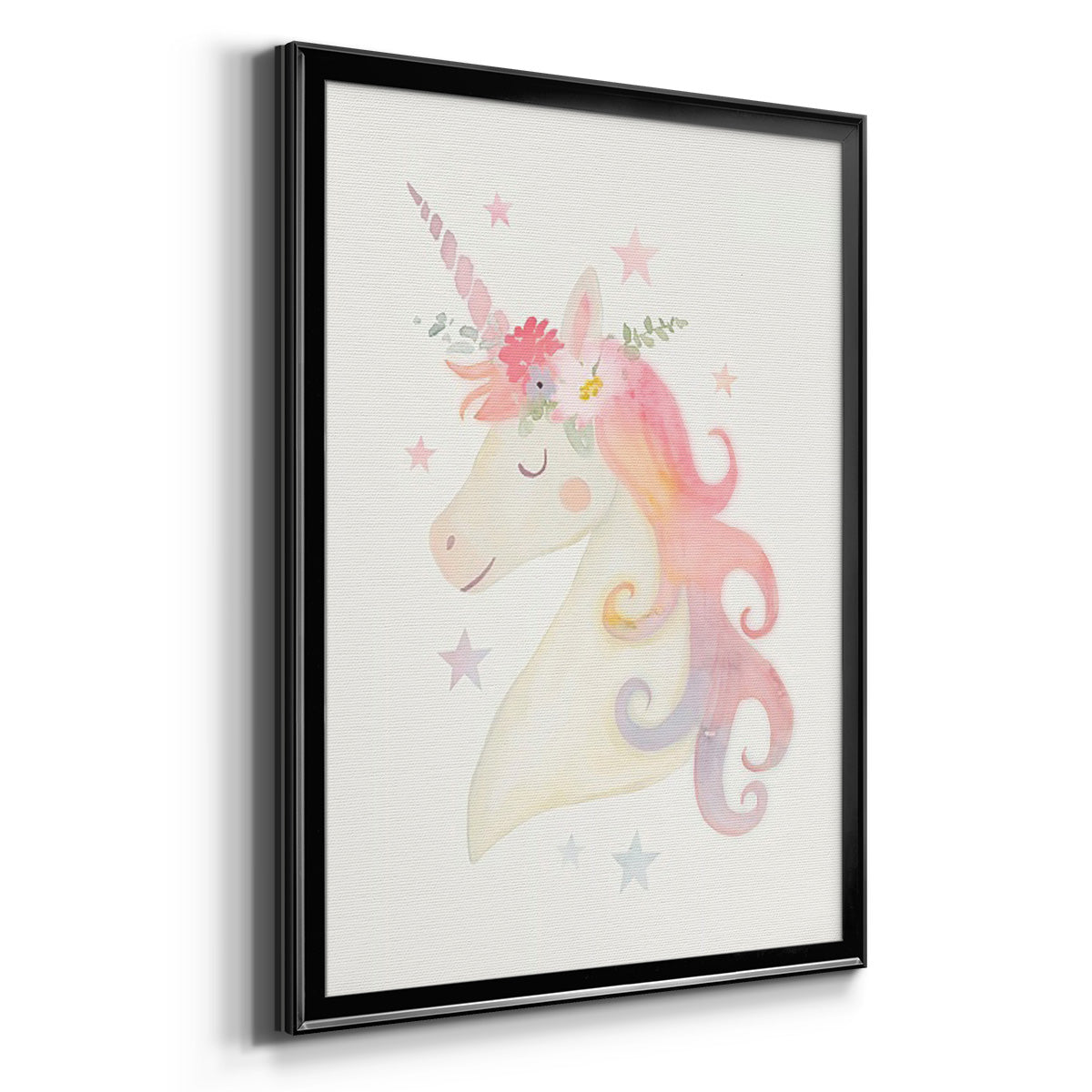 Sweet Unicorn I - Modern Framed Canvas Print