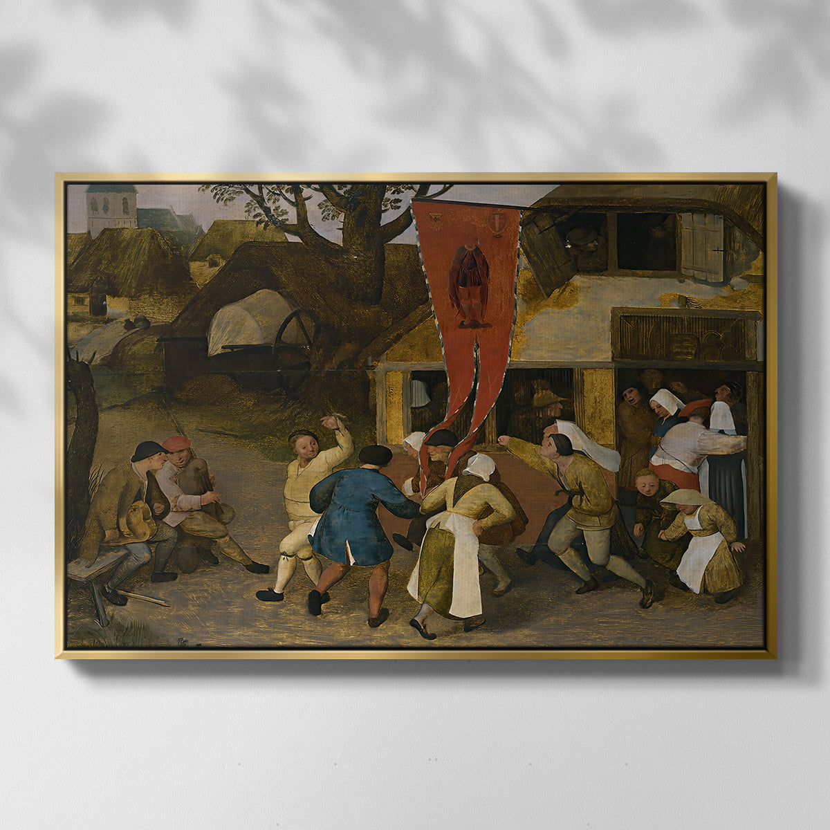 A Village Fair, c. 1567-1569 - Floater Framed Canvas Print