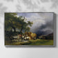 The Harvest Wagon (Der Heuwagen), c. 1850 - Floater Framed Canvas Print